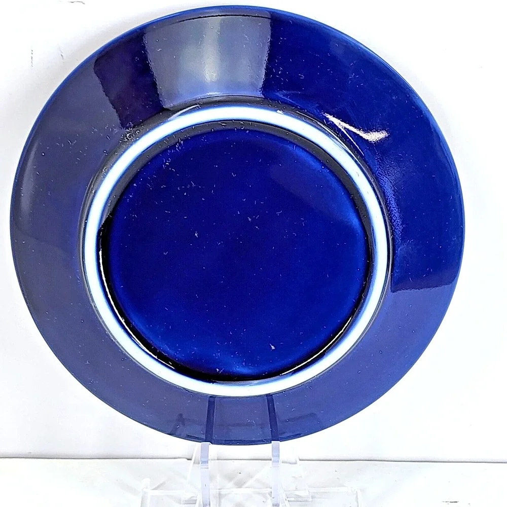Puerta De Alaca Madrid Spain España 24k Gold Plated Cobalt Blue Souvenir Plate